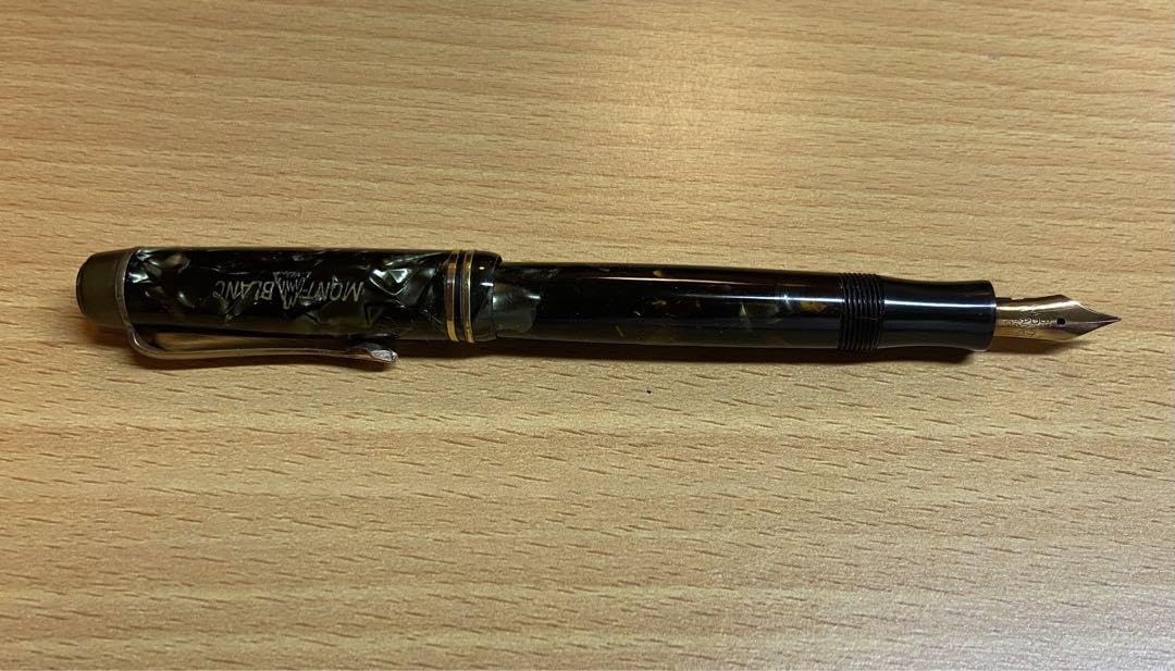 Amazon.co.jp: Vintage Montblanc 233 12 Green Marble Fountain Pen